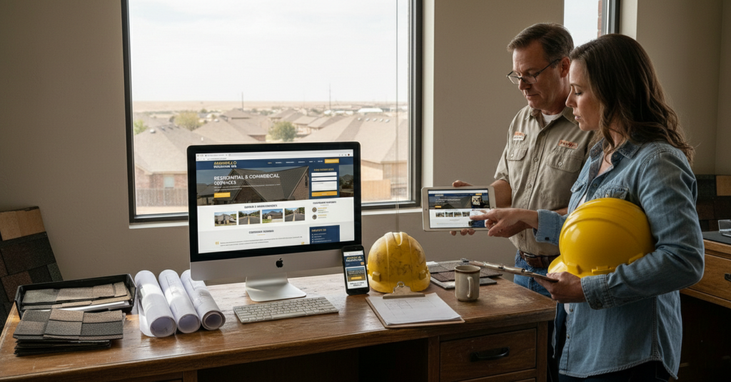 Roofing Companies in Amarillo Need a Professional Website
