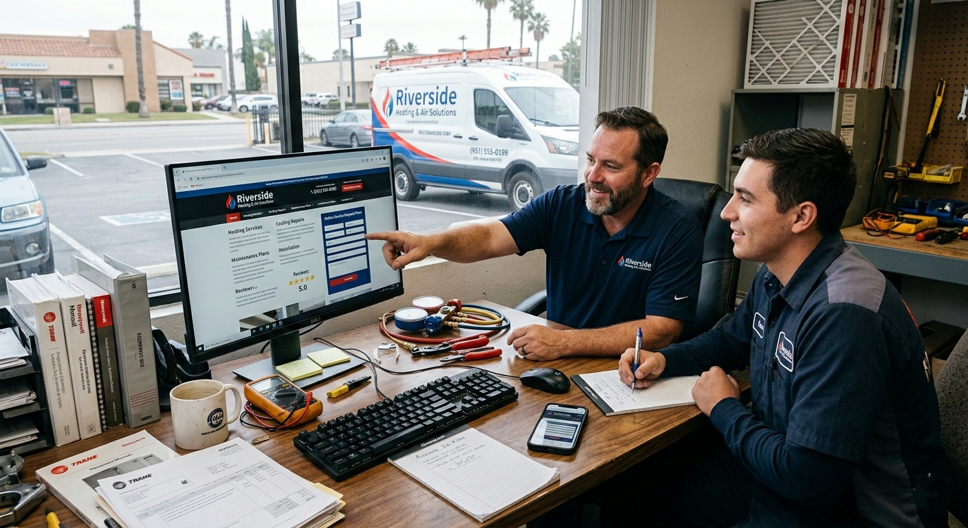 Professional HVAC Web Design Riverside Experts