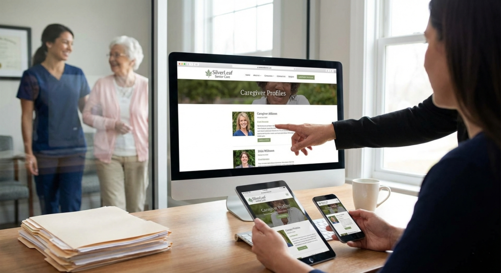 Senior Care Web Design Services