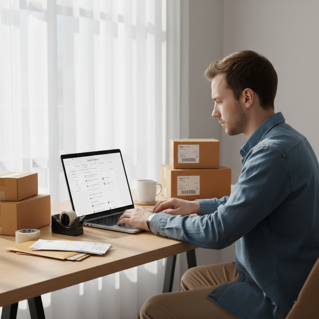 eBay Dropshipping Business Concept