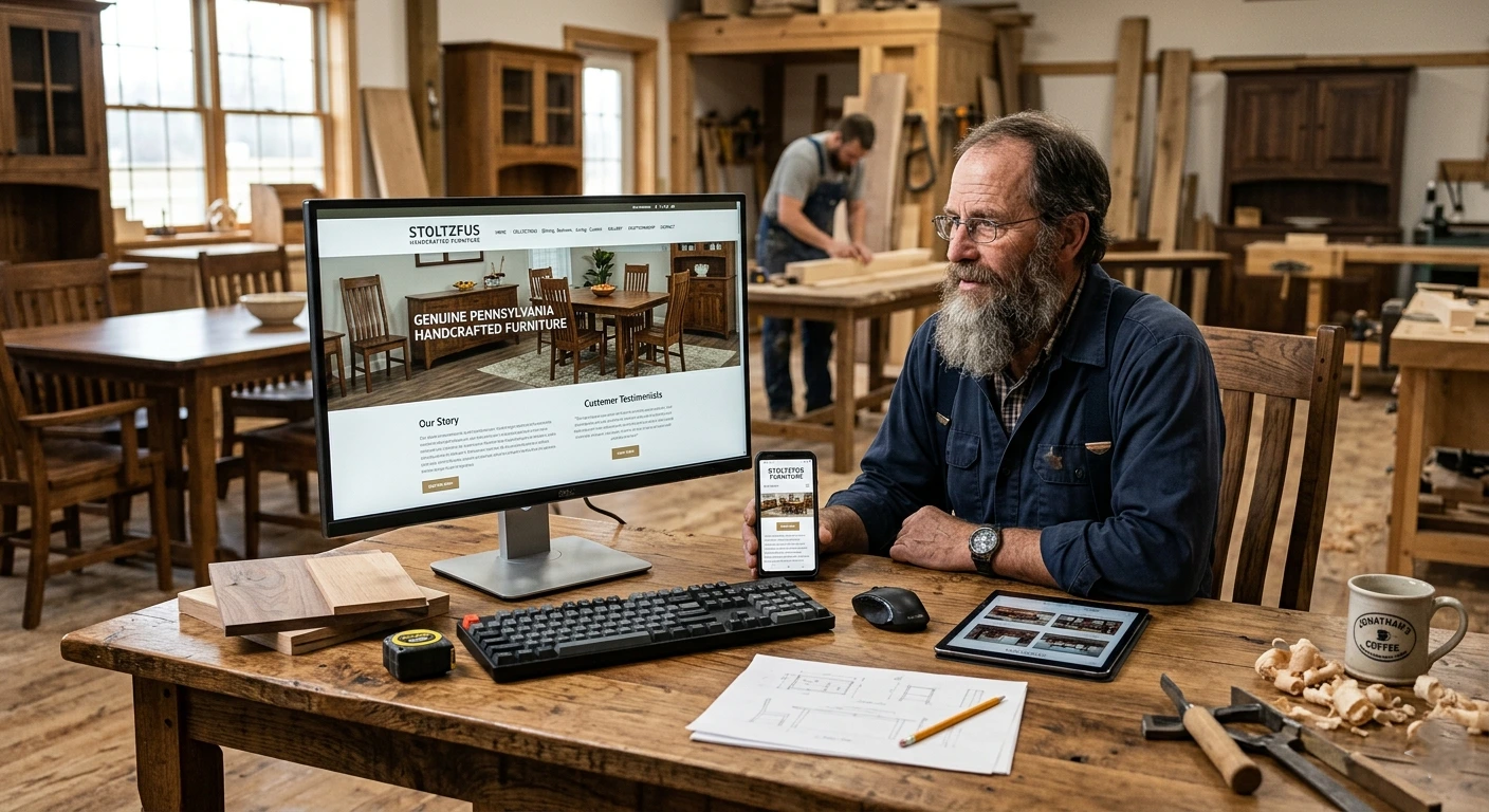 Professional Amish Furniture Web Design | Custom Furniture Website Experts
