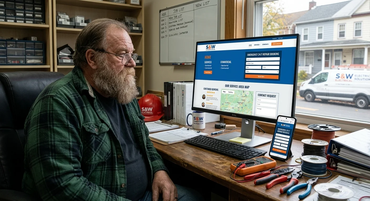 Our Electrician Web Design Services in Scranton