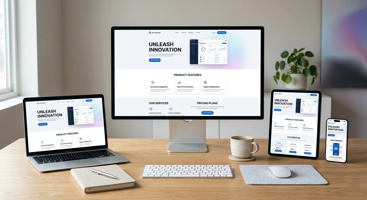 Affordable Tech Startup Web Design for New Businesses