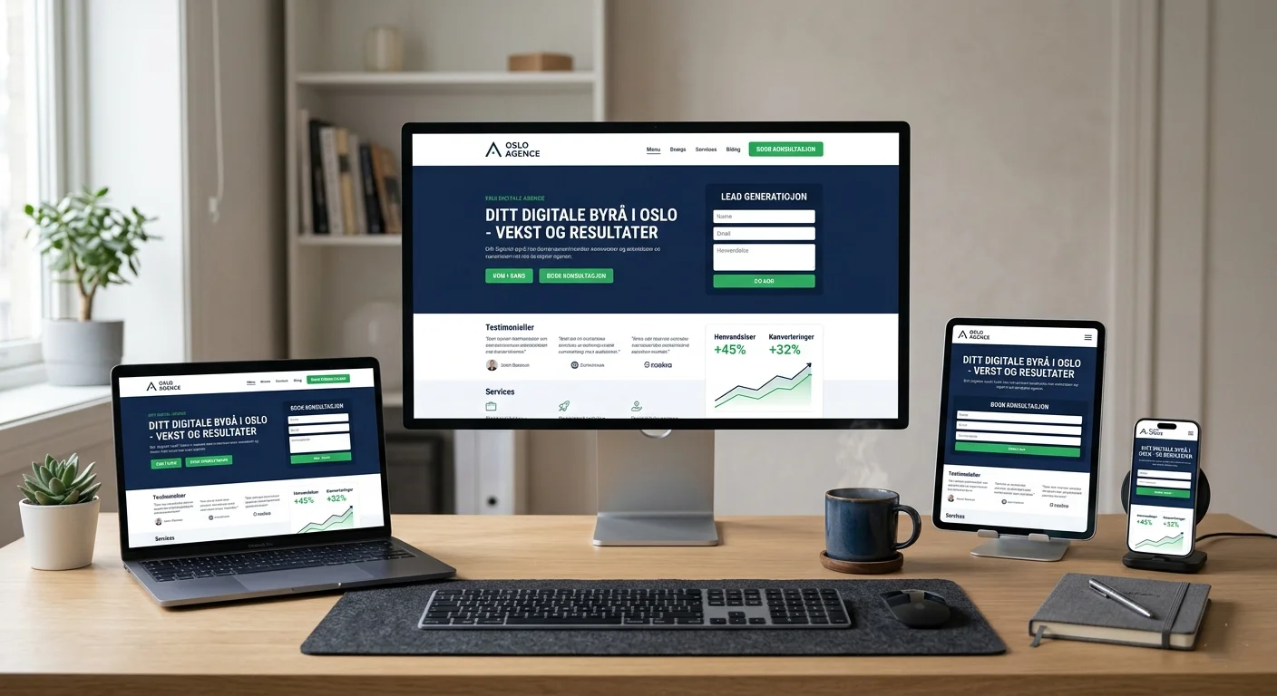 Sliter du med Leads? Nettside Design Oslo som Faktisk Konverterer